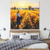 Goldene Herbsternte – Reichtum der Natur Leinwanddruck (Insitu (Schlafzimmer))
