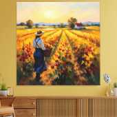 Goldene Herbsternte – Reichtum der Natur Leinwanddruck (Insitu (Wohnzimmer))