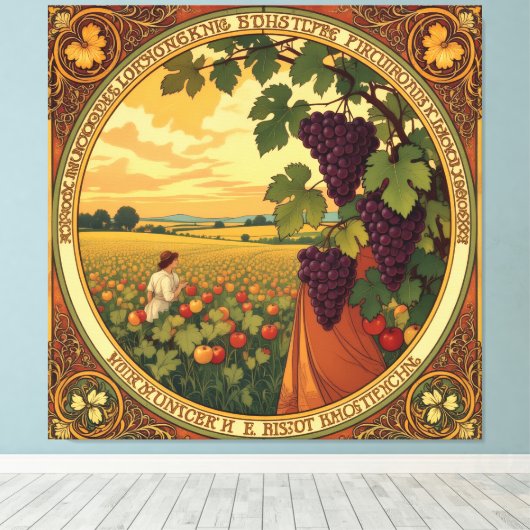   Goldene Herbsternte – Reichtum der Natur Leinwanddruck (Insitu (Holzboden))