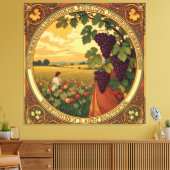   Goldene Herbsternte – Reichtum der Natur Leinwanddruck (Insitu (Wohnzimmer))