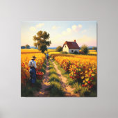   Goldene Herbsternte – Reichtum der Natur Leinwanddruck (Vorderseite)