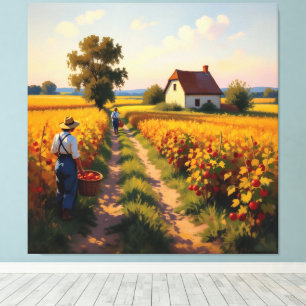 Goldene Herbsternte – Reichtum der Natur Leinwanddruck