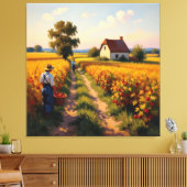  Goldene Herbsternte – Reichtum der Natur Leinwanddruck (Insitu (Wohnzimmer))