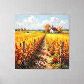   Goldene Herbsternte – Reichtum der Natur Leinwanddruck (Vorderseite)