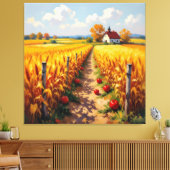   Goldene Herbsternte – Reichtum der Natur Leinwanddruck (Insitu (Wohnzimmer))