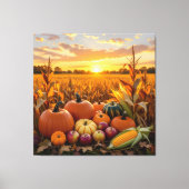   Goldene Herbsternte – Reichtum der Natur Leinwanddruck (Vorderseite)