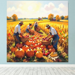 Goldene Herbsternte – Reichtum der Natur Leinwanddruck