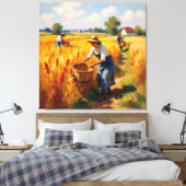   Goldene Herbsternte – Reichtum der Natur Leinwanddruck (Insitu (Schlafzimmer))