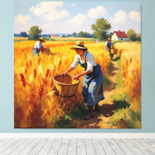   Goldene Herbsternte – Reichtum der Natur Leinwanddruck (Insitu (Holzboden))