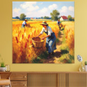   Goldene Herbsternte – Reichtum der Natur Leinwanddruck (Insitu (Wohnzimmer))