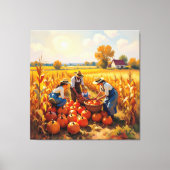   Goldene Herbsternte – Reichtum der Natur Leinwanddruck (Vorderseite)