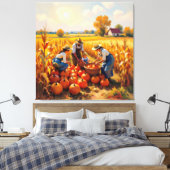   Goldene Herbsternte – Reichtum der Natur Leinwanddruck (Insitu (Schlafzimmer))