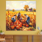   Goldene Herbsternte – Reichtum der Natur Leinwanddruck (Insitu (Wohnzimmer))