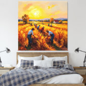   Goldene Herbsternte – Reichtum der Natur Leinwanddruck (Insitu (Schlafzimmer))