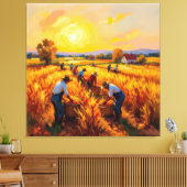   Goldene Herbsternte – Reichtum der Natur Leinwanddruck (Insitu (Wohnzimmer))