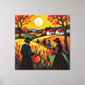   Goldene Herbsternte – Reichtum der Natur Leinwanddruck (Vorderseite)