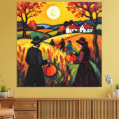   Goldene Herbsternte – Reichtum der Natur Leinwanddruck (Insitu (Wohnzimmer))