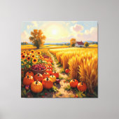 Goldene Herbsternte – Reichtum der Natur Leinwanddruck (Vorderseite)