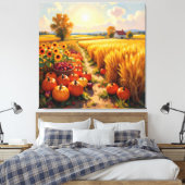 Goldene Herbsternte – Reichtum der Natur Leinwanddruck (Insitu (Schlafzimmer))