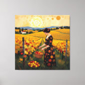 Goldene Herbsternte – Reichtum der Natur Leinwanddruck (Vorderseite)