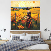 Goldene Herbsternte – Reichtum der Natur Leinwanddruck (Insitu (Schlafzimmer))