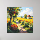   Goldene Herbsternte – Reichtum der Natur Leinwanddruck (Vorderseite)