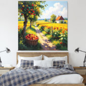   Goldene Herbsternte – Reichtum der Natur Leinwanddruck (Insitu (Schlafzimmer))