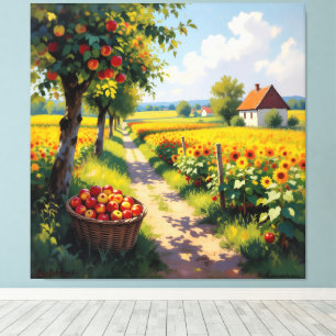 Goldene Herbsternte – Reichtum der Natur Leinwanddruck