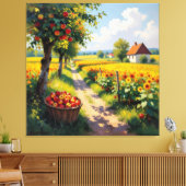   Goldene Herbsternte – Reichtum der Natur Leinwanddruck (Insitu (Wohnzimmer))