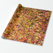 Goldene Herbstfarben Efeu Wand Geschenkpapier (Ungerollt)