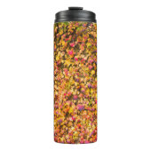 Goldene Herbstfarben Efeu Wand Thermosbecher (Vorderseite)
