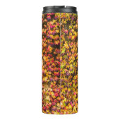 Goldene Herbstfarben Efeu Wand Thermosbecher (Rückseite)