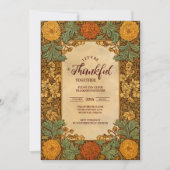 Goldene Herbstfeier Erntedank Einladung (Vorderseite)