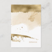 Goldene Herbsthochzeiten - Details ID655 Begleitkarte (Rückseite)