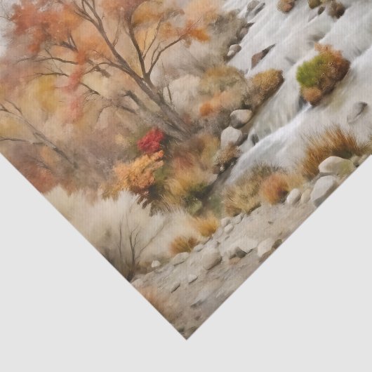 Goldene Herbstinsel Seidenpapier (Ausschnitt)