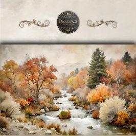 Goldene Herbstinsel Seidenpapier