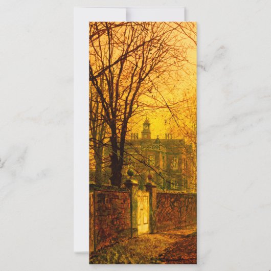Goldene Herbstkarte John Atkinson Grimshaw (Vorderseite)