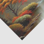 Goldene Herbstlandschaft Seidenpapier (Ausschnitt)