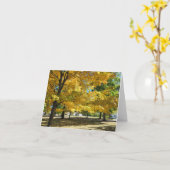 Goldene Herbstlaub im Park Karte (Gelbe Blume)