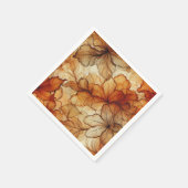 Goldene Herbstleaves Alkoholtupfer Dekoupage Papie Serviette (Ecke)