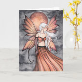 Goldene Herbstmühle - Grußkarte Karte (Gelbe Blume)