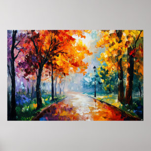 Goldene Herbstpassage Poster