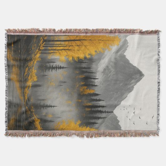 Goldene Herbstreflektionen Decke (Vorderseite)