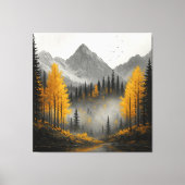 Goldene Herbstreflektionen Leinwanddruck (Vorderseite)