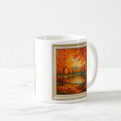 Goldene Herbstreflexionen Kaffeetasse (VorderseiteRechts)