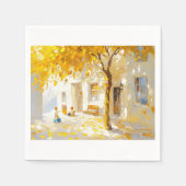 Goldene Herbstruhe Serviette (Vorderseite)