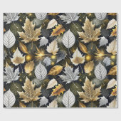 Goldene Herbstsaison 02 Geschenkpapier (Flach)