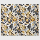 Goldene Herbstsaison Geschenkpapier (Flach)