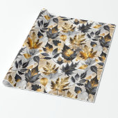 Goldene Herbstsaison Geschenkpapier (Ungerollt)