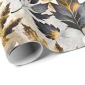 Goldene Herbstsaison Geschenkpapier (Rolleneckpunkt)